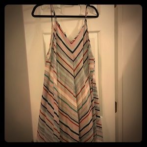 1X sundress w/ bottom fringes